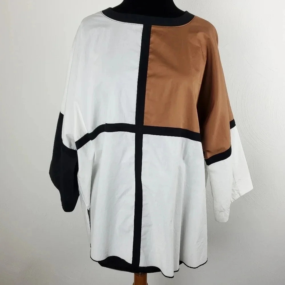 OZAI N KU Lita Boxy Cotton Top L